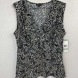 NWT Nine West Blouse Tank Top Size L